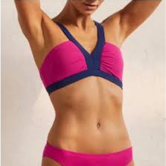 Boden Other - NWT Boden Swim Corsica V neck bikini top . Sz 14. BG